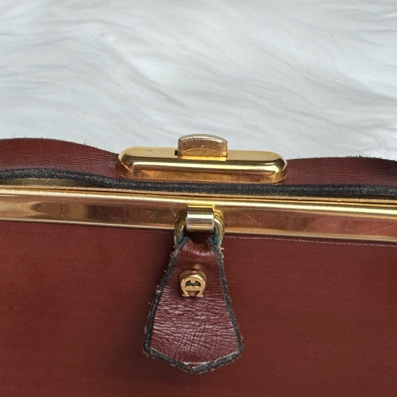 Vintage 60s Etienne Aigner Luxury Handbag - Unique, Rare, Brown Handmade Leather - Picture 8 of 8